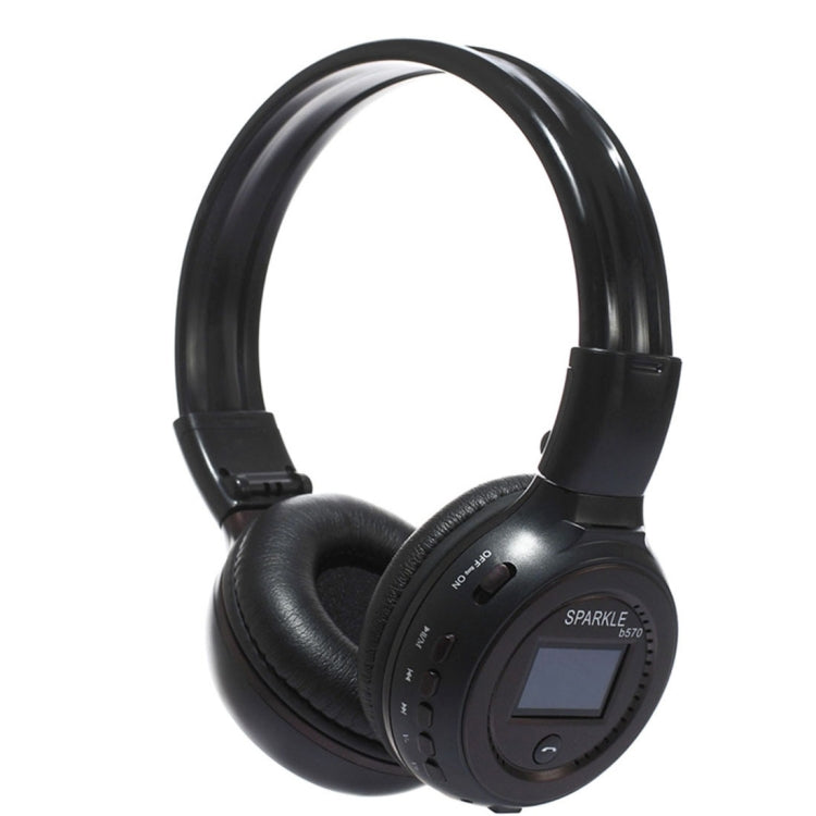 ZEALOT B570 Stereo Wired Wireless Bluetooth Subwoofer Headset with LED Color Screen Design & HD Microphone & FM, For Mobile Phones & Tablets & Laptops, Support 32GB TF Card Maximum(Brown) - Headset & Headphone by ZEALOT | Online Shopping South Africa | PMC TechLife | Buy Now Pay Later Mobicred