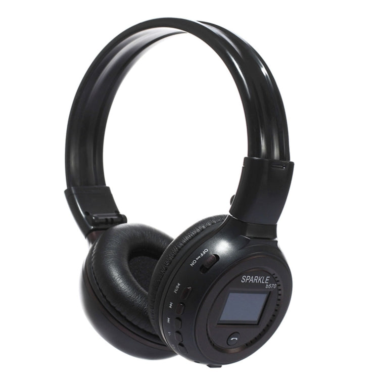 ZEALOT B570 Stereo Wired Wireless Bluetooth Subwoofer Headset with LED Color Screen Design & HD Microphone & FM, For Mobile Phones & Tablets & Laptops, Support 32GB TF Card Maximum(Brown) - Headset & Headphone by ZEALOT | Online Shopping South Africa | PMC TechLife | Buy Now Pay Later Mobicred