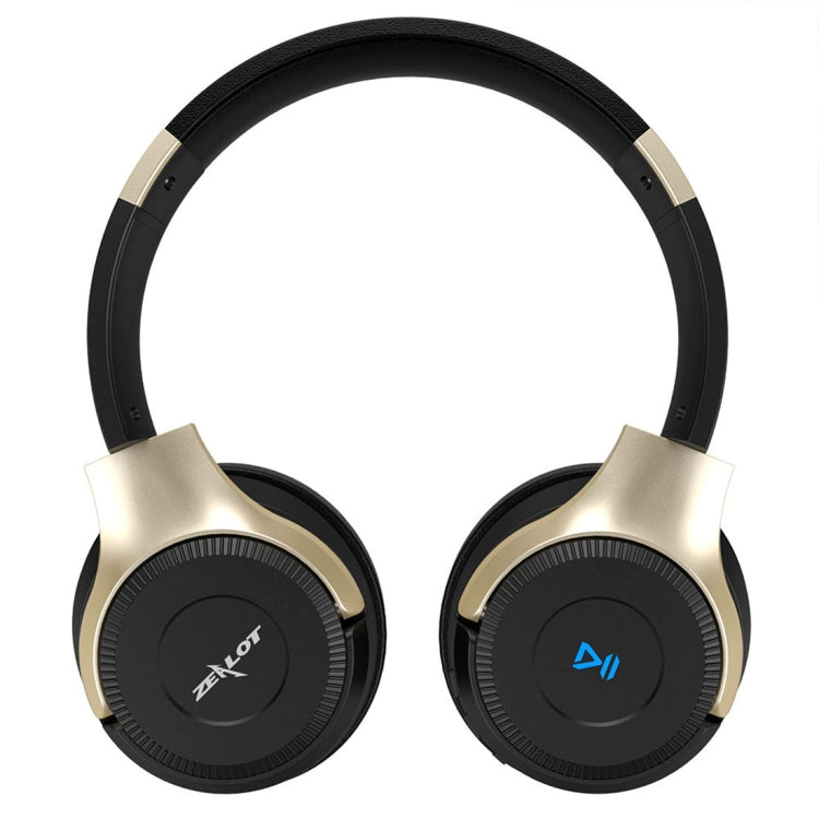 ZEALOT B26T Stereo Wired Wireless Bluetooth 4.0 Subwoofer Headset with 3.5mm Universal Audio Cable Jack & HD Microphone, For Mobile Phones & Tablets & Laptops, Support 32GB TF Card Maximum(Gold) - Headset & Headphone by ZEALOT | Online Shopping South Africa | PMC TechLife | Buy Now Pay Later Mobicred