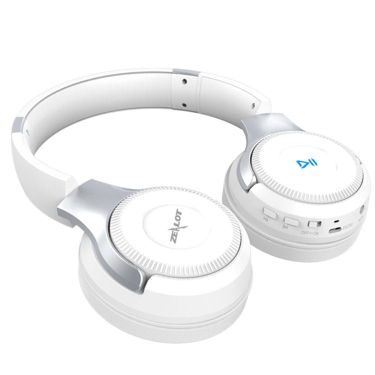 ZEALOT B26T Stereo Wired Wireless Bluetooth 4.0 Subwoofer Headset with 3.5mm Universal Audio Cable Jack & HD Microphone, For Mobile Phones & Tablets & Laptops, Support 32GB TF Card Maximum(White) - free shipping - PMC TechLife - Order now!