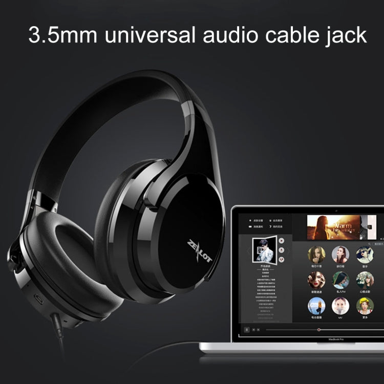 ZEALOT B21 Stereo Wired Wireless Bluetooth 4.0 Subwoofer Headset with 3.5mm Universal Audio Cable Jack & HD Microphone, For Mobile Phones & Tablets & Laptops(Silver) - free shipping - PMC TechLife - Order now!