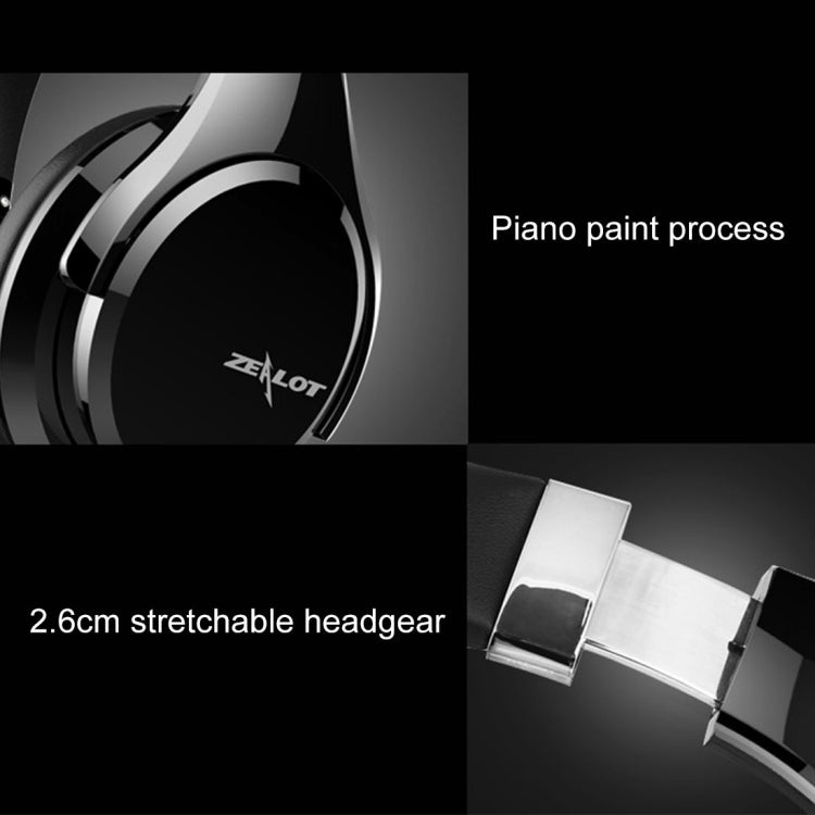 ZEALOT B21 Stereo Wired Wireless Bluetooth 4.0 Subwoofer Headset with 3.5mm Universal Audio Cable Jack & HD Microphone, For Mobile Phones & Tablets & Laptops(Silver) - free shipping - PMC TechLife - Order now!