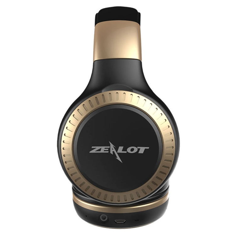 ZEALOT B20 Stereo Wired Wireless Bluetooth 4.0 Subwoofer Headset with 3.5mm Universal Audio Cable Jack & HD Microphone, For Mobile Phones & Tablets & Laptops(Gold) - free shipping - PMC TechLife - Order now!