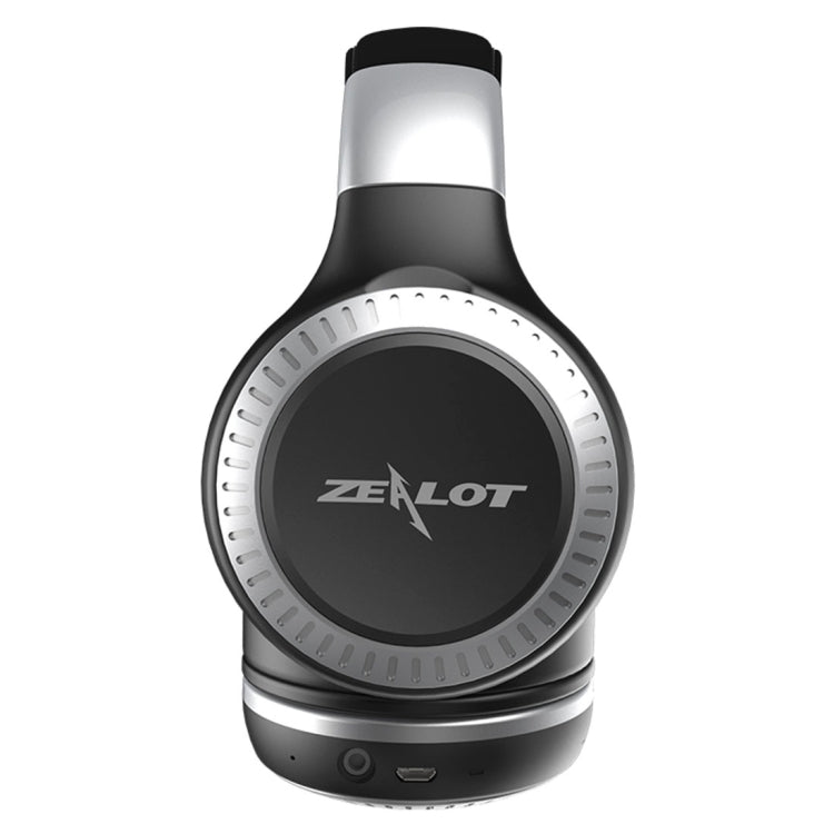 ZEALOT B20 Stereo Wired Wireless Bluetooth 4.0 Subwoofer Headset with 3.5mm Universal Audio Cable Jack & HD Microphone, For Mobile Phones & Tablets & Laptops(Silver) - Headset & Headphone by ZEALOT | Online Shopping South Africa | PMC TechLife | Buy Now Pay Later Mobicred