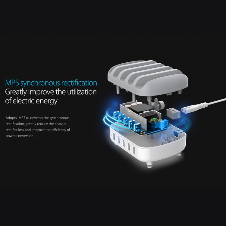 ORICO DUK-5P 40W 5 USB Ports Smart Charging Station with Phone & Tablet Stand(White) - free shipping - PMC TechLife - Order now!