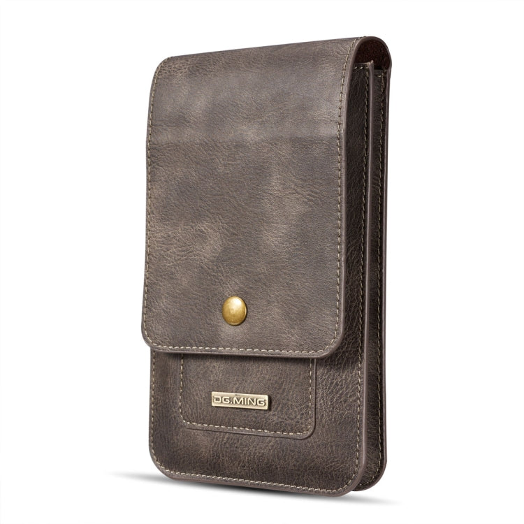 DG.MING Universal Cowskin Leather Protective Case Bag Waist Bag with Card Slots & Hook, For iPhone, Samsung, Sony, Huawei, Meizu, Lenovo, ASUS, Oneplus, Xiaomi, Cubot, Ulefone, Letv, DOOGEE, Vkworld, and other Smartphones Below 6.5 inch(Grey) - free shipping - PMC TechLife - Order now!