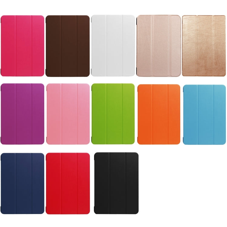 For iPad Pro 10.5 inch PU Litchi Texture 3-folding Smart Case Clear Back Cover with Holder(navy) - free shipping - PMC TechLife - Order now!