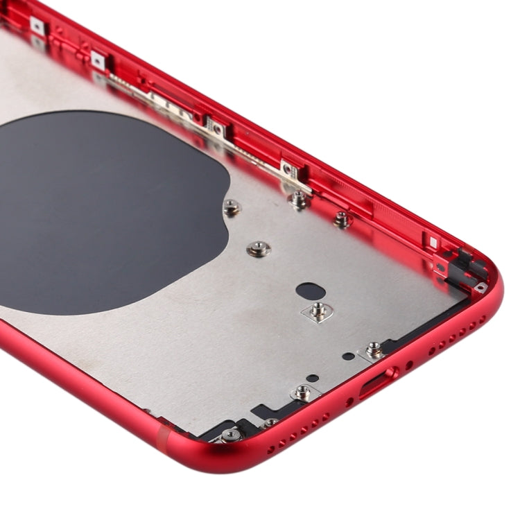 Battery Back Cover with Camera Lens Cover & SIM Card Tray & Side keys for iPhone SE 2020(Red) - SE 2nd Generation Parts by PMC TechLife | Online Shopping South Africa | PMC TechLife