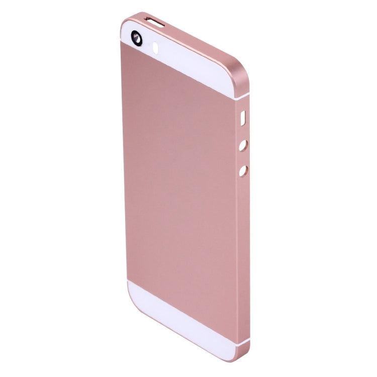 5 in 1 for iPhone SE Original (Back Cover + Card Tray + Volume Control Key + Power Button + Mute Switch Vibrator Key) Full Assembly Housing Cover(Rose Gold) - SE 1st Generation Parts by PMC TechLife | Online Shopping South Africa | PMC TechLife
