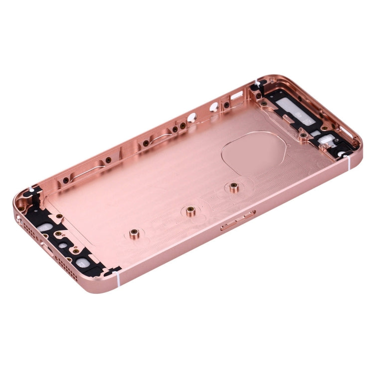 5 in 1 for iPhone SE Original (Back Cover + Card Tray + Volume Control Key + Power Button + Mute Switch Vibrator Key) Full Assembly Housing Cover(Rose Gold) - SE 1st Generation Parts by PMC TechLife | Online Shopping South Africa | PMC TechLife