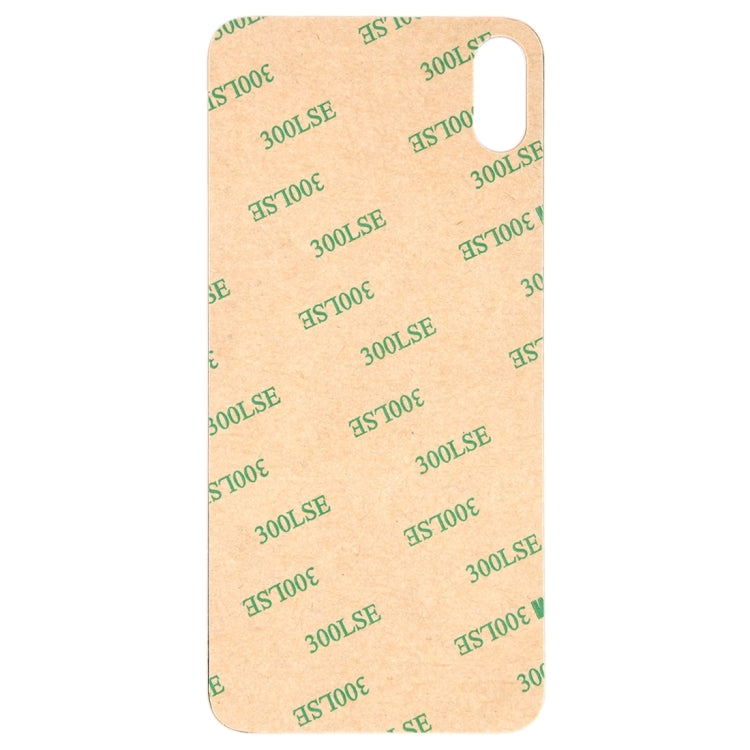 Easy Replacement Big Camera Hole Glass Back Battery Cover with Adhesive for iPhone X(Black) - Back Cover by PMC TechLife | Online Shopping South Africa | PMC TechLife | Buy Now Pay Later Mobicred