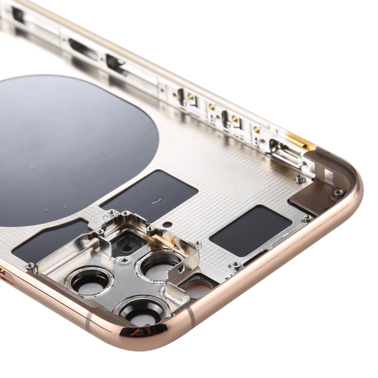 Back Housing Cover with SIM Card Tray & Side keys & Camera Lens for iPhone 11 Pro(Gold) - Back Cover by PMC TechLife | Online Shopping South Africa | PMC TechLife | Buy Now Pay Later Mobicred