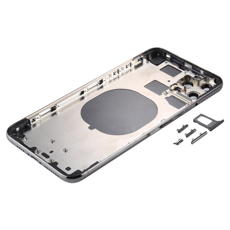 Back Housing Cover with SIM Card Tray & Side keys & Camera Lens for iPhone 11 Pro Max(Grey) - Back Cover by PMC TechLife | Online Shopping South Africa | PMC TechLife | Buy Now Pay Later Mobicred