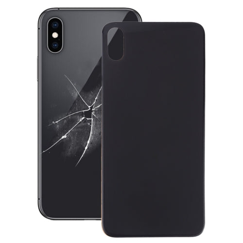 Easy Replacement Big Camera Hole Glass Back Battery Cover with Adhesive for iPhone XS Max(Black) - Back Cover by PMC TechLife | Online Shopping South Africa | PMC TechLife | Buy Now Pay Later Mobicred
