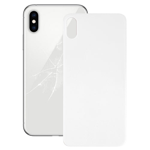 Easy Replacement Big Camera Hole Glass Back Battery Cover with Adhesive for iPhone XS Max(White) - Back Cover by PMC TechLife | Online Shopping South Africa | PMC TechLife
