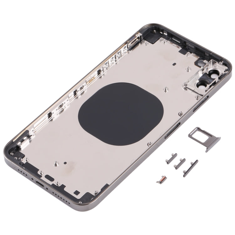 Back Housing Cover with Appearance Imitation of iP13 Pro Max for iPhone XS Max(Black) - Back Cover by PMC TechLife | Online Shopping South Africa | PMC TechLife | Buy Now Pay Later Mobicred