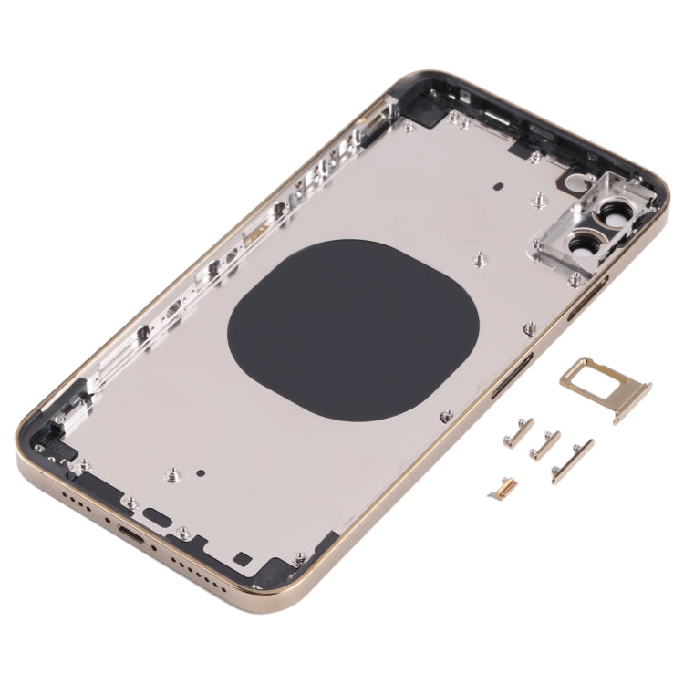 Back Housing Cover with Appearance Imitation of iP13 Pro Max for iPhone XS Max(Gold) - Back Cover by PMC TechLife | Online Shopping South Africa | PMC TechLife