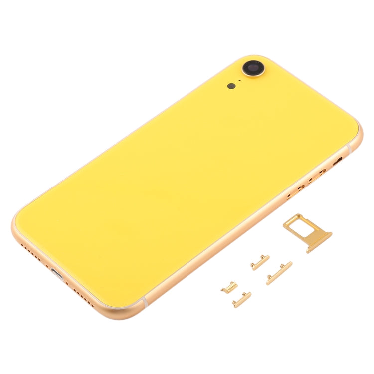 Back Housing Cover with Camera Lens & SIM Card Tray & Side Keys for iPhone XR(Yellow) - Back Cover by PMC TechLife | Online Shopping South Africa | PMC TechLife
