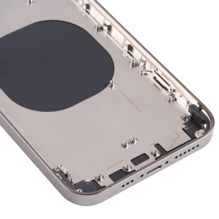 Stainless Steel Material Back Housing Cover with Appearance Imitation of iP13 Pro for iPhone XR(Black) - Back Cover by PMC TechLife | Online Shopping South Africa | PMC TechLife