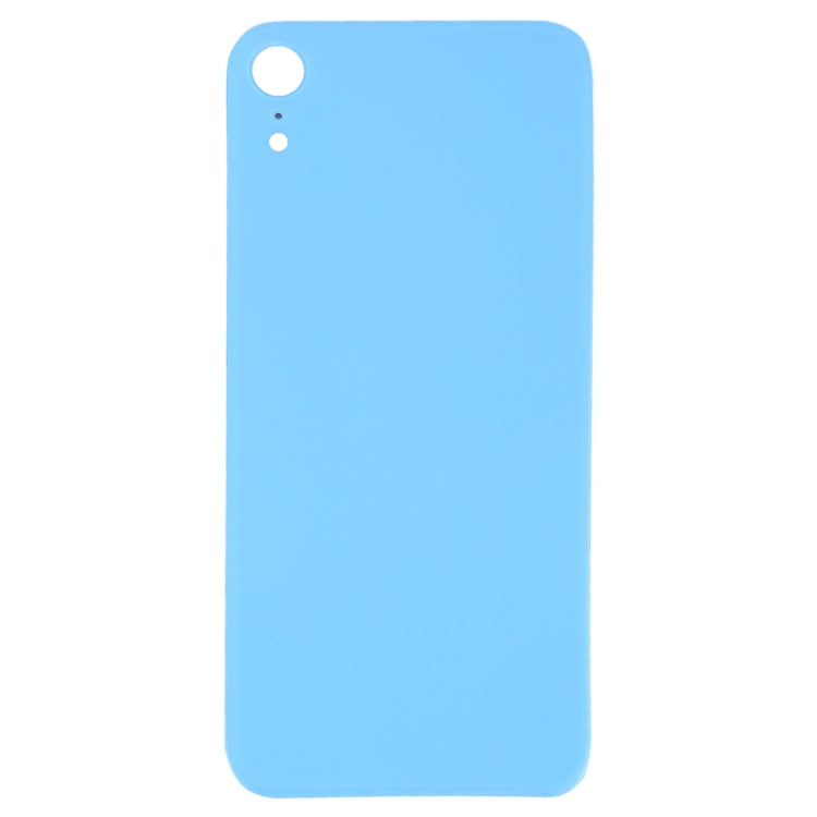 Easy Replacement Big Camera Hole Glass Back Battery Cover with Adhesive for iPhone XR(Blue) - Back Cover by PMC TechLife | Online Shopping South Africa | PMC TechLife