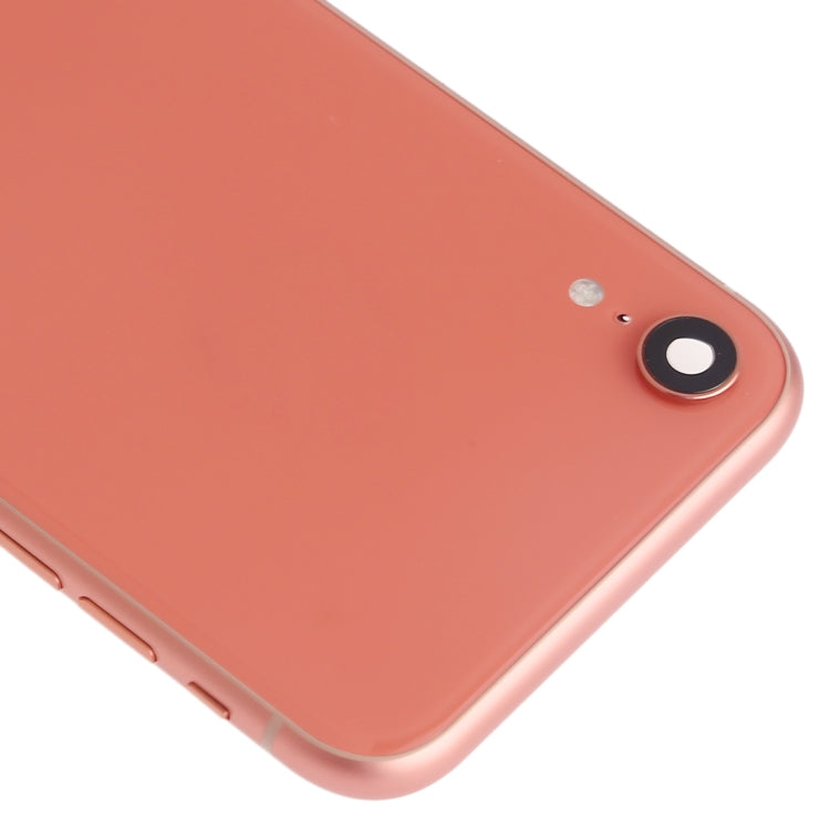 Battery Back Cover Assembly (with Side Keys & Speaker Ringer Buzzer & Motor & Camera Lens & Card Tray & Power Button + Volume Button + Charging Port + Signal Flex Cable & Wireless Charging Module) for iPhone XR(Orange) - Back Cover by PMC TechLife | Online Shopping South Africa | PMC TechLife | Buy Now Pay Later Mobicred