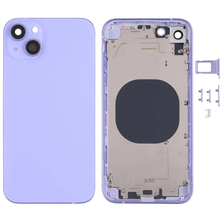 Back Housing Cover with Appearance Imitation of iP13 for iPhone XR(Purple) - Back Cover by PMC TechLife | Online Shopping South Africa | PMC TechLife