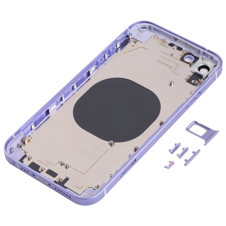 Back Housing Cover with Appearance Imitation of iP13 for iPhone XR(Purple) - Back Cover by PMC TechLife | Online Shopping South Africa | PMC TechLife