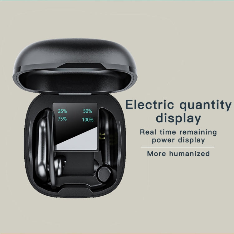 MD03 Wireless Ear-mounted Bluetooth Earphone with Charging Box & Digital Display, Support Touch & HD Call & Voice Assistant & NFC(Black) - Bluetooth Earphone by PMC TechLife | Online Shopping South Africa | PMC TechLife