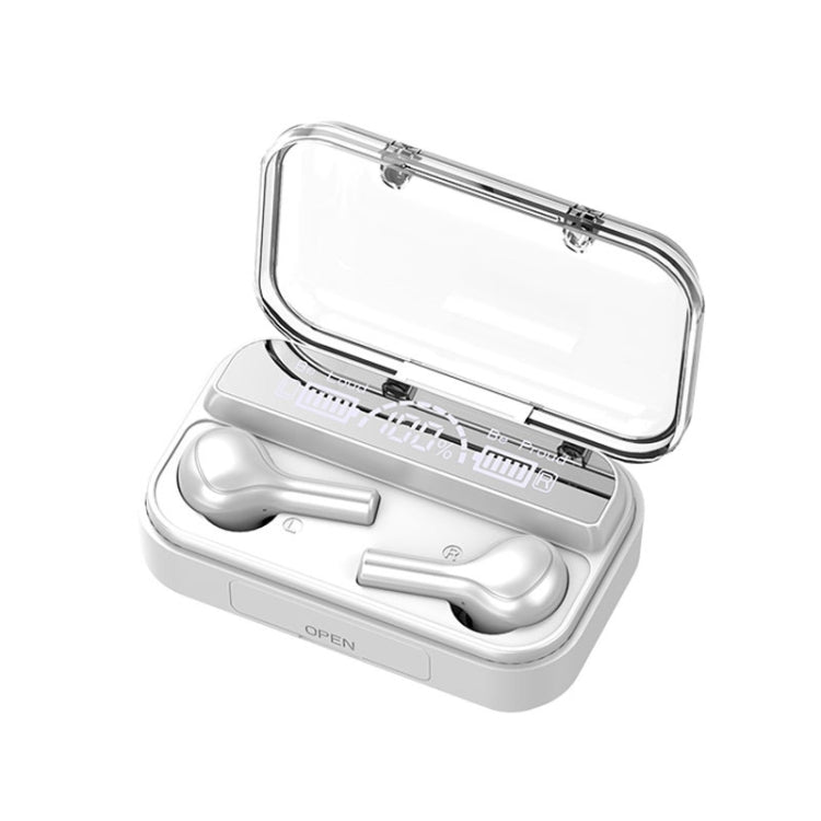 278 TWS External Noise Cancelling Touch Bluetooth Earphone with Charging Box, Support Three-screen Battery Display & Power Bank & Call & Voice Assistant(White) - TWS Earphone by PMC TechLife | Online Shopping South Africa | PMC TechLife