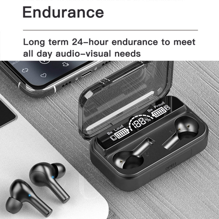 278 TWS External Noise Cancelling Touch Bluetooth Earphone with Charging Box, Support Three-screen Battery Display & Power Bank & Call & Voice Assistant(White) - TWS Earphone by PMC TechLife | Online Shopping South Africa | PMC TechLife