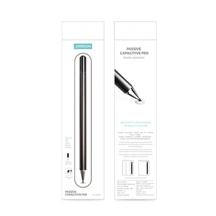 JOYROOM JR-BP560 Excellent Series Portable Universal Passive Disc Head Capacitive Pen with Replaceable Refill(Silver) - Stylus Pen by JOYROOM | Online Shopping South Africa | PMC TechLife