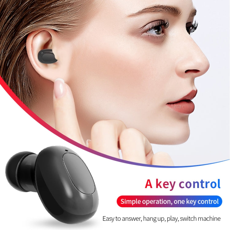 A10 TWS Space Capsule Shape Wireless Bluetooth Earphone with Magnetic Charging Box & Lanyard, Support HD Call & Automatic Pairing Bluetooth(Black) - TWS Earphone by PMC TechLife | Online Shopping South Africa | PMC TechLife