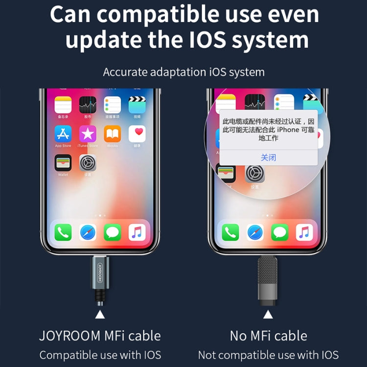 JOYROOM S-M369 Simple Series 2.4A 8 Pin Nylon Braided Data Cable, Length: 1.2m (Gold) - Multifunction Cable by JOYROOM | Online Shopping South Africa | PMC TechLife | Buy Now Pay Later Mobicred