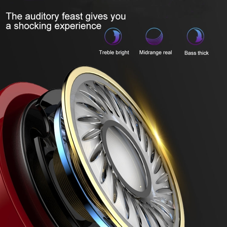 Bluetooth 5.1 Round Wire Neck-mounted Bluetooth Sports Earphone with Magnetic Function(Red) - Neck-mounted Earphone by PMC TechLife | Online Shopping South Africa | PMC TechLife