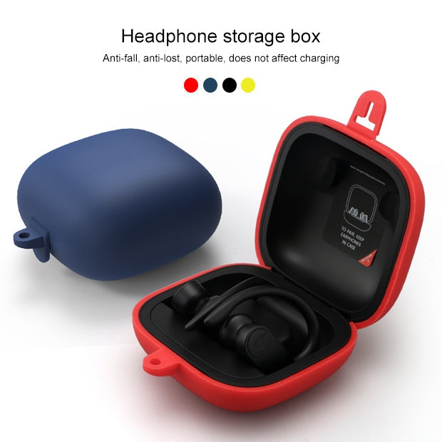 Solid Color Silicone Wireless Bluetooth Earphone Protective Case for Beats Powerbeats Pro(Gray Blue) - Other Case by PMC TechLife | Online Shopping South Africa | PMC TechLife