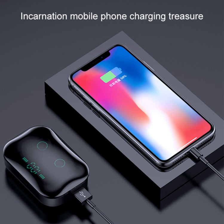 M7 TWS V5.0 Binaural Wireless Stereo Bluetooth Headset with Charging Case and Digital Display(Black) - TWS Earphone by PMC TechLife | Online Shopping South Africa | PMC TechLife