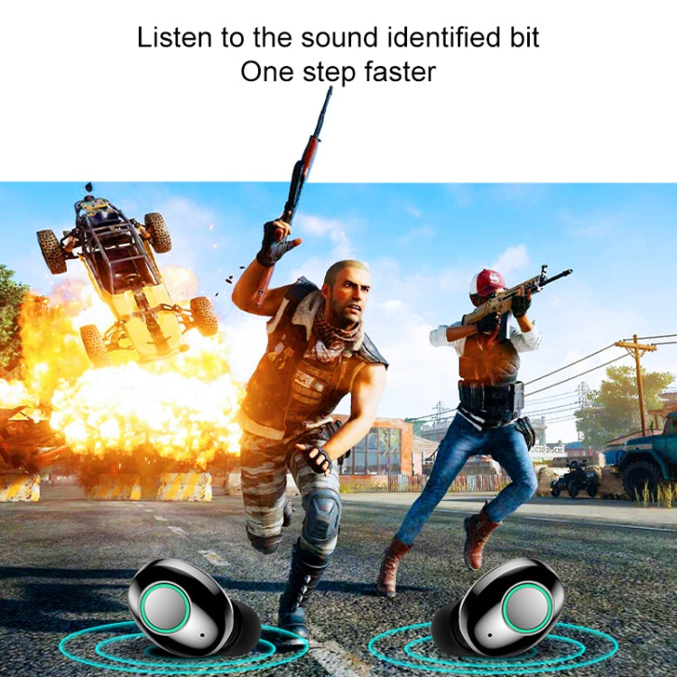 M7 TWS V5.0 Binaural Wireless Stereo Bluetooth Headset with Charging Case and Digital Display(White) - TWS Earphone by PMC TechLife | Online Shopping South Africa | PMC TechLife