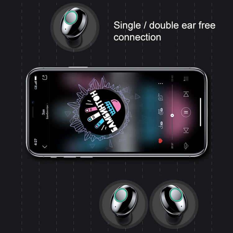 M7 TWS V5.0 Binaural Wireless Stereo Bluetooth Headset with Charging Case and Digital Display(White) - TWS Earphone by PMC TechLife | Online Shopping South Africa | PMC TechLife