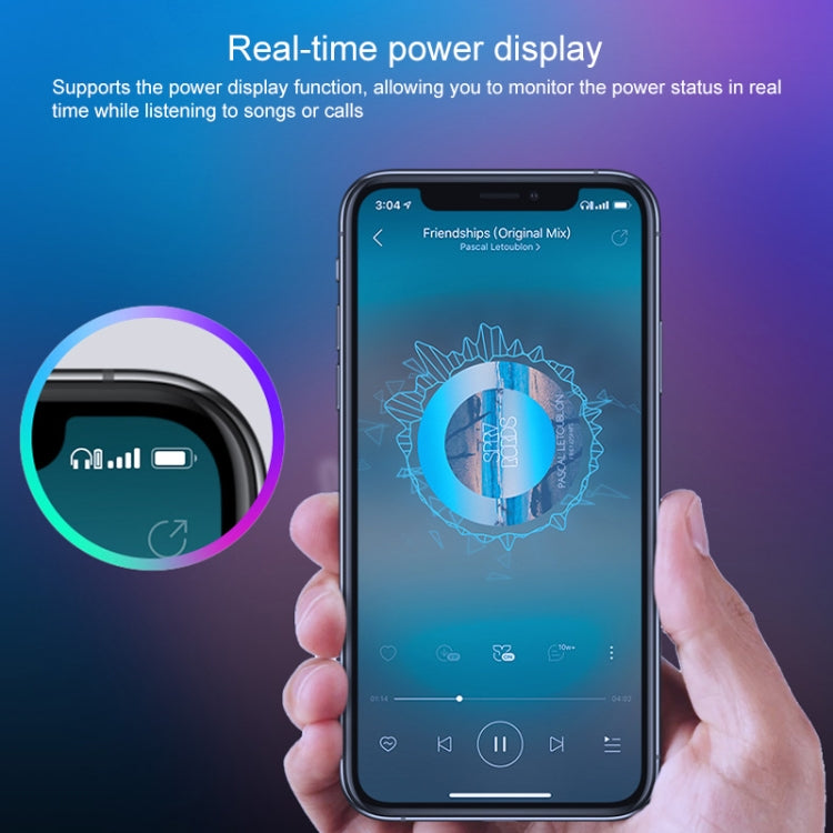 M7 TWS V5.0 Binaural Wireless Stereo Bluetooth Headset with Charging Case and Digital Display(White) - TWS Earphone by PMC TechLife | Online Shopping South Africa | PMC TechLife