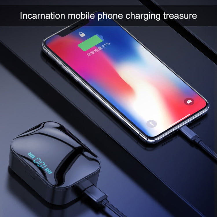 X7 TWS V5.0 Binaural Wireless Stereo Bluetooth Headset with Charging Case and Digital Display(White) - TWS Earphone by PMC TechLife | Online Shopping South Africa | PMC TechLife