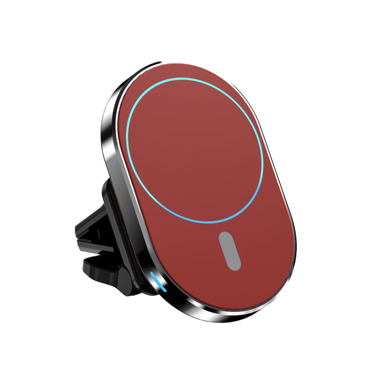 JJT-968 15W Max Output Magnetic Car Air Outlet Bracket Wireless Charger(Red) - free shipping - PMC TechLife - Order now!