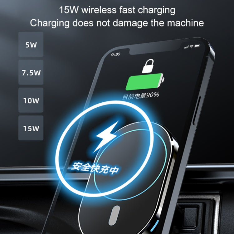 JJT-968 15W Max Output Magnetic Car Air Outlet Bracket Wireless Charger(Red) - free shipping - PMC TechLife - Order now!