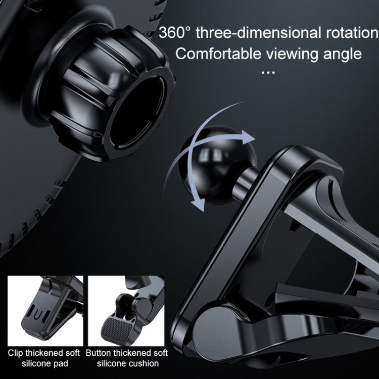 JJT-968 15W Max Output Magnetic Car Air Outlet Bracket Wireless Charger(White) - Wireless Charger Holders by PMC TechLife | Online Shopping South Africa | PMC TechLife