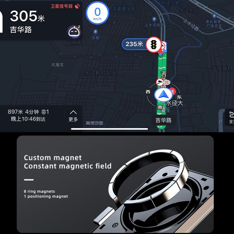 JJT-969 15W Max Output Magnetic Car Air Outlet Bracket Wireless Charger(Blue) - Wireless Charger Holders by PMC TechLife | Online Shopping South Africa | PMC TechLife