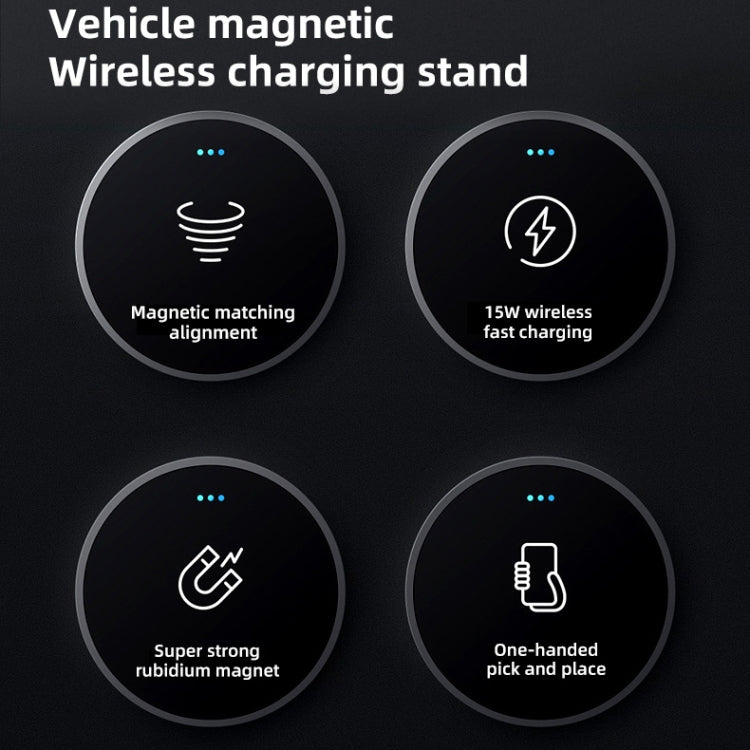 JJT-969 15W Max Output Magnetic Car Air Outlet Bracket Wireless Charger(Red) - Wireless Charger Holders by PMC TechLife | Online Shopping South Africa | PMC TechLife