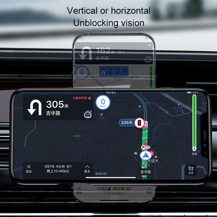 K07 15W Max Output Magnetic Car Air Outlet Bracket Wireless Charger(Black) - Wireless Charger Holders by PMC TechLife | Online Shopping South Africa | PMC TechLife