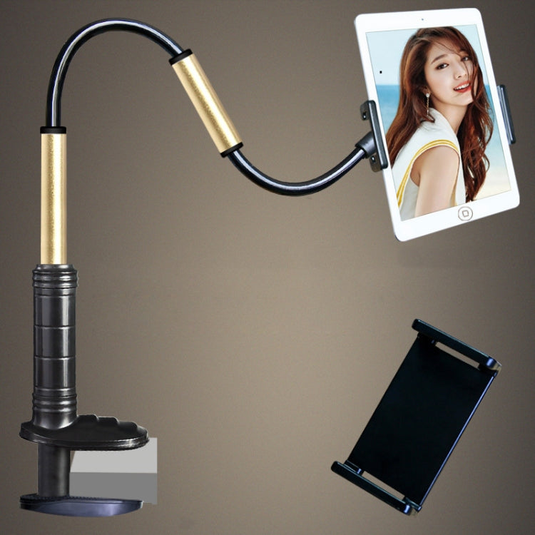 Aluminum-magnesium Alloy Free-Rotating Lazy Bracket Universal Mobile Phones Tablet PC Stand, Suitable for 4-12.9 inch Mobile Phones / Tablet PC, Length: 1.3m(Black Gold) - Lazy Bracket by PMC TechLife | Online Shopping South Africa | PMC TechLife