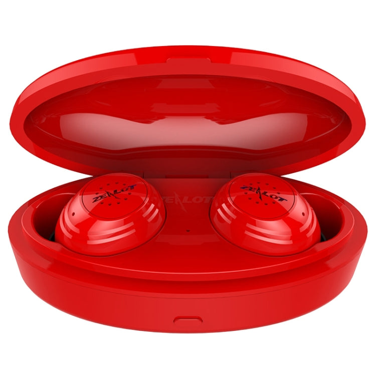 ZEALOT H19 TWS Bluetooth 5.0 Touch Wireless Bluetooth Earphone with Magnetic Charging Box, Support HD Call & Bluetooth Automatic Connection(Red) - TWS Earphone by ZEALOT | Online Shopping South Africa | PMC TechLife | Buy Now Pay Later Mobicred