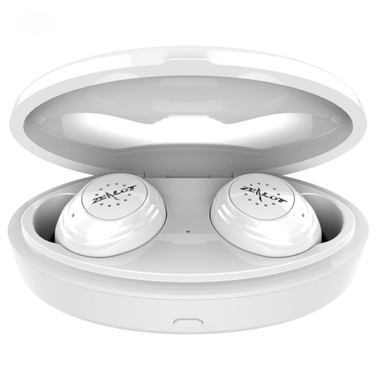ZEALOT H19 TWS Bluetooth 5.0 Touch Wireless Bluetooth Earphone with Magnetic Charging Box, Support HD Call & Bluetooth Automatic Connection(White) - TWS Earphone by ZEALOT | Online Shopping South Africa | PMC TechLife | Buy Now Pay Later Mobicred