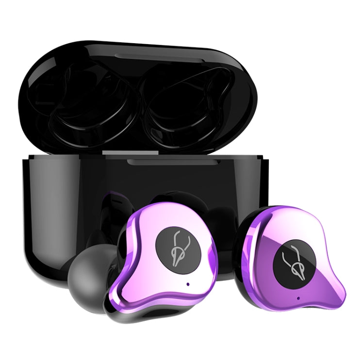 Sabbat E12 Portable In-ear Bluetooth V5.0 Earphone with Wireless Charging Box, Wireless Charging Model, For iPhone, Galaxy, Huawei, Xiaomi, HTC and Other Smartphones(Purple) - free shipping - PMC TechLife - Order now!
